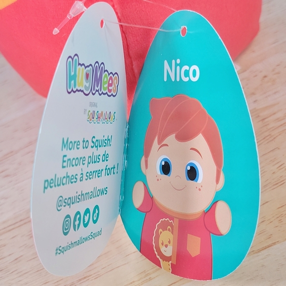 Squishmallow Cocomelon Nico 8" UltraSoft Stuffed Hugmee Toy Plush NWT - Picture 6 of 7